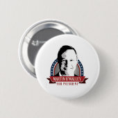 Martin O'Malley For President 2016 Spangled Banner Ronde Button 5,7 Cm (Voorkant /achterkant)