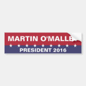 MARTIN O'MALLEY voor President 2016 Bumpersticker (Voorkant)