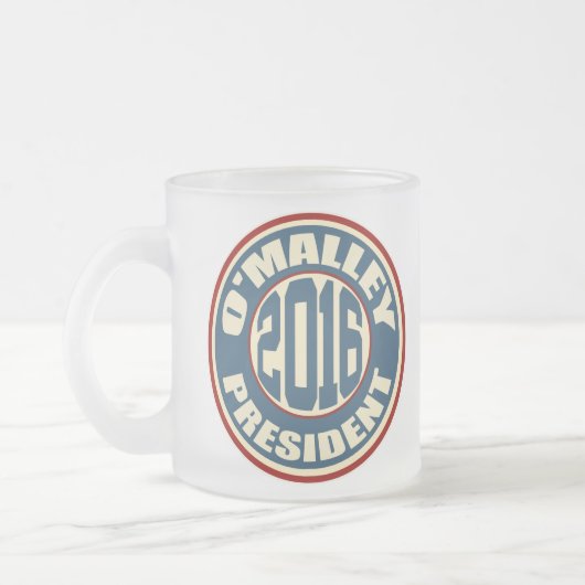 Martin O'Malley voor President 2016 Matglas Koffiemok (Links)