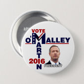 Martin O'Malley voor President 2016 Ronde Button 7,6 Cm (Voorkant /achterkant)