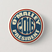 Martin O'Malley voor President in 2016 Ronde Button 5,7 Cm (Voorkant)