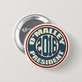 Martin O'Malley voor President in 2016 Ronde Button 5,7 Cm (Voorkant /achterkant)