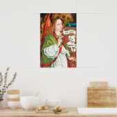 Martin Schongauer Annunciation angel Orlier altar Poster (Keuken)