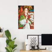 Martin Schongauer Annunciation angel Orlier altar Poster (Thuiskantoor)