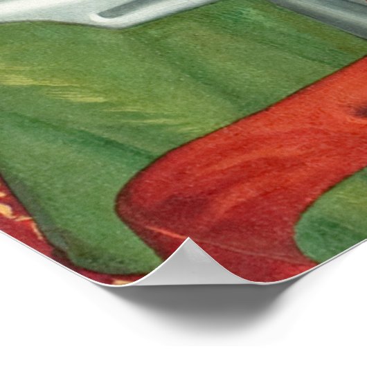 Martin Schongauer Annunciation angel Orlier altar Poster (Hoek)