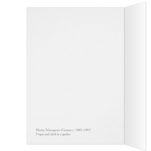 Martin Schongauer CC0940 Virgin garden Card (Binnen (Links))