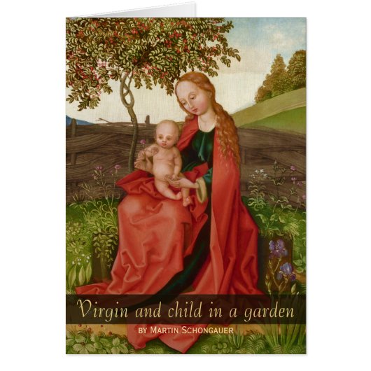 Martin Schongauer CC0940 Virgin garden Card (Voorkant)