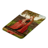 Martin Schongauer CC0942 Maagd en kindertuin Magneet (Linkerzijde)