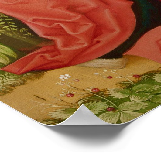 Martin Schongauer CC0945 Maagd en kindertuin Poster (Hoek)