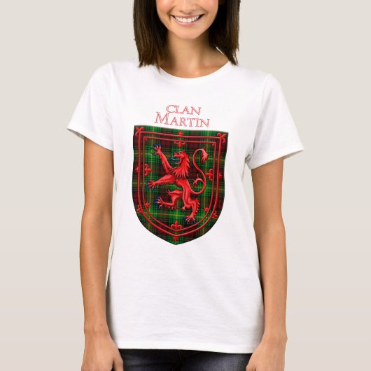 Martin Tartan Scottish Play Lion Rampant T-shirt (Voorkant)