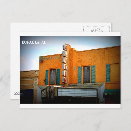 MARTIN THEATER - EUFAULA, ALABAMA BRIEFKAART (Voorkant / Achterkant)