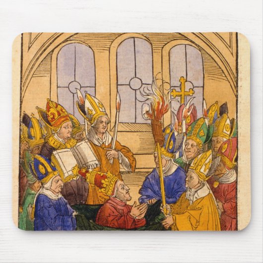 Martin V is geïnstalleerd als paus Muismat (Voorkant)