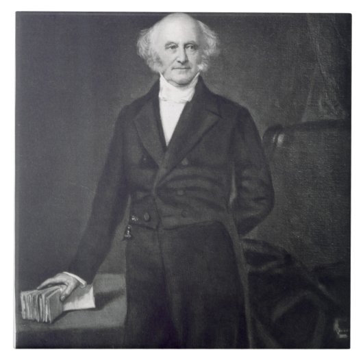 Martin Van Buren, 8e President van de Verenigde St Tegeltje (Voorkant)