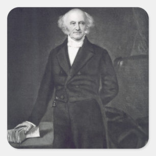 Martin Van Buren, 8e President van de Verenigde St Vierkante Sticker