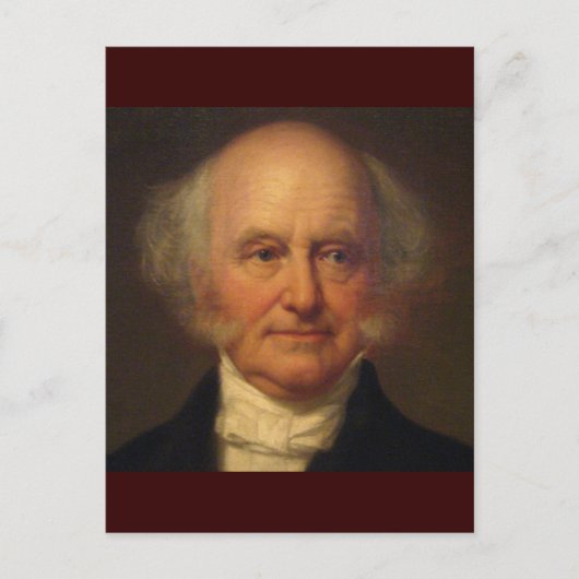 Martin Van Buren 8th President Briefkaart (Voorkant)