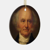 Martin Van Buren 8th President Keramisch Ornament (Rechts)