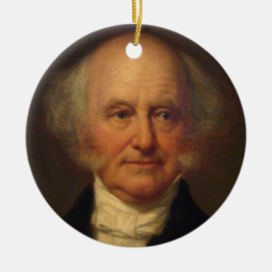 Martin Van Buren 8th President Keramisch Ornament (Voorkant)