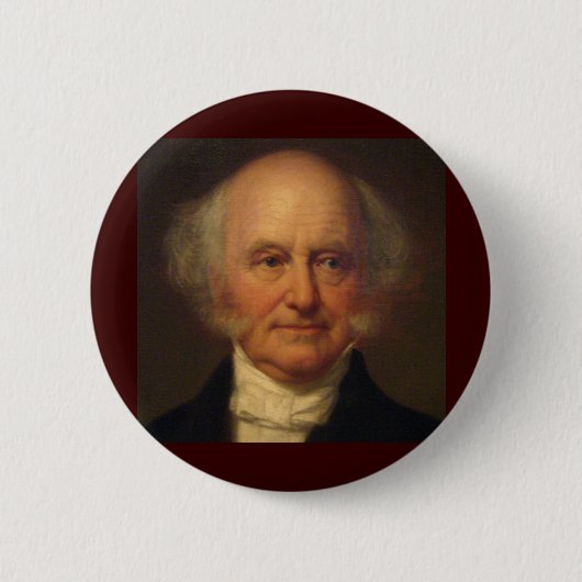 Martin Van Buren 8th President Ronde Button 5,7 Cm (Voorkant)