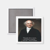 Martin Van Buren "American Live" Wisdom Gifts Magneet (Voorkant / Achterkant)
