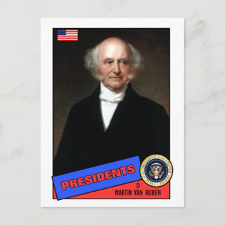Martin Van Buren Baseball Card Briefkaart