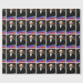 Martin Van Buren Baseball Card Cadeaupapier (Vlak)