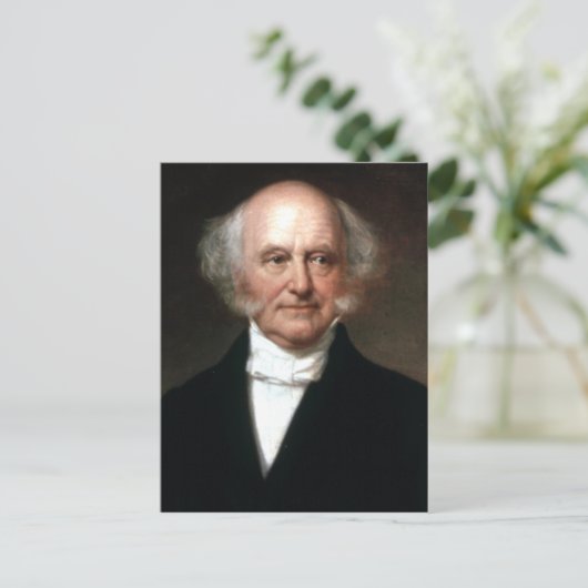 Martin Van Buren Briefkaart (Staand voorkant)