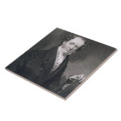 Martin Van Buren, gegraveerd door E. Wellmore (gra Tegeltje (Zijkant)