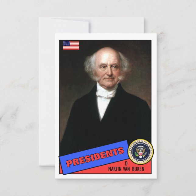 Martin Van Buren-honkaarten (Voorkant)