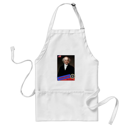 Martin Van Buren-honkaarten Standaard Schort (Voorkant)