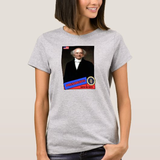 Martin Van Buren-honkaarten T-shirt (Voorkant)