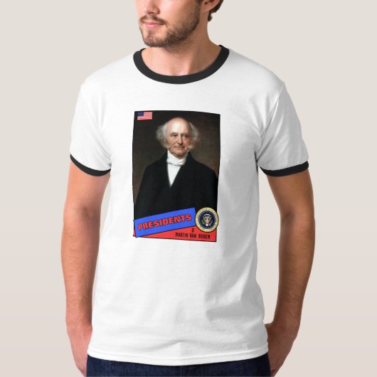 Martin Van Buren-honkaarten T-shirt (Voorkant)
