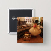 Martin Van Buren knop Vierkante Button 5,1 Cm (Voorkant /achterkant)