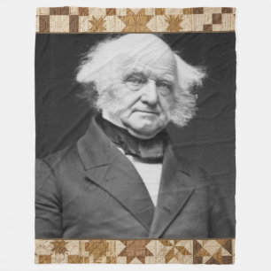 Martin Van Buren Presidentiële Quilt Dekbed Fleece Deken