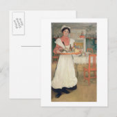 Martina Carrying Breakfast op een lade, 1904 Briefkaart (Voorkant / Achterkant)