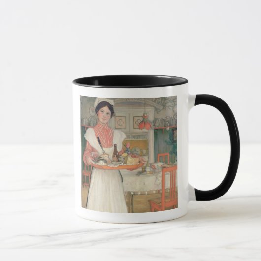 Martina Carrying Breakfast op een lade, 1904 Mok (Rechts)