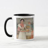 Martina Carrying Breakfast op een lade, 1904 Mok (Links)