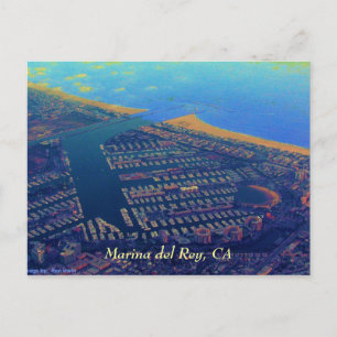 Martina del Rey, Marina del Rey, CA Briefkaart