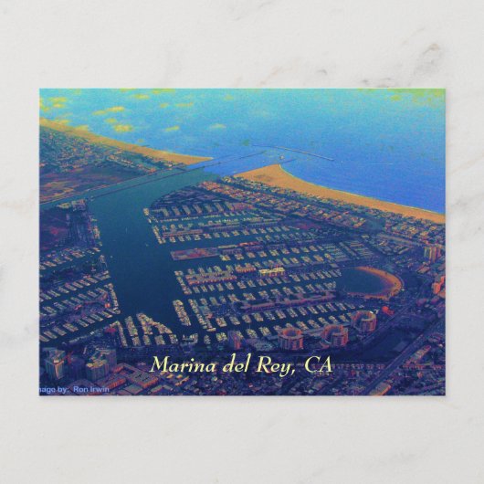 Martina del Rey, Marina del Rey, CA Briefkaart (Voorkant)