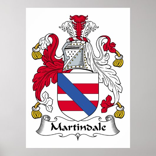 Martindale Family Crest Poster (Voorkant)