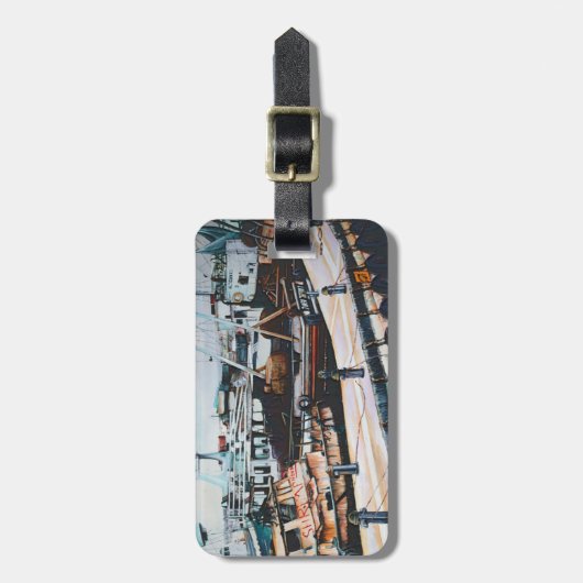 Martine in het Midden-Oosten, Jaffe Bagagelabel (Voorkant verticaal)