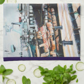 Martine in het Midden-Oosten, Jaffe, Israël Theedoek (Gevouwen)