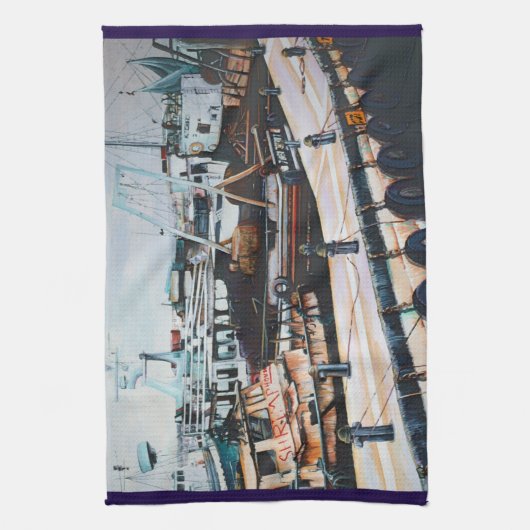 Martine in het Midden-Oosten, Jaffe, Israël Theedoek (Verticaal)