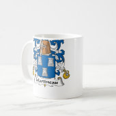 Martineau Family Crest Koffiemok (Voorkant links)