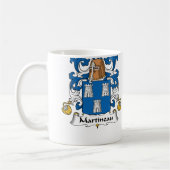 Martineau Family Crest Koffiemok (Links)