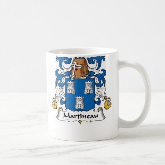 Martineau Family Crest Koffiemok (Rechts)