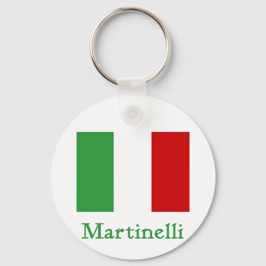 Martinelli Italiaanse vlag Sleutelhanger (Voorkant)