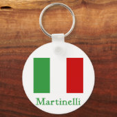 Martinelli Italiaanse vlag Sleutelhanger (Voorkant)