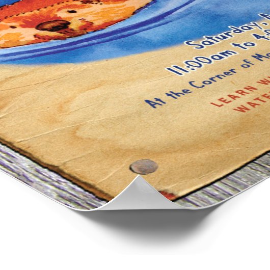 Martinez Beaver Festival Tail Ride Poster (Hoek)