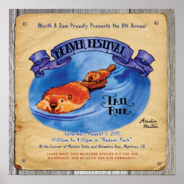 Martinez Beaver Festival Tail Ride Poster