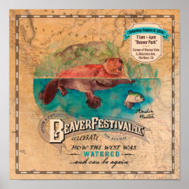 Martinez Beaver Festival The West Waters Poster